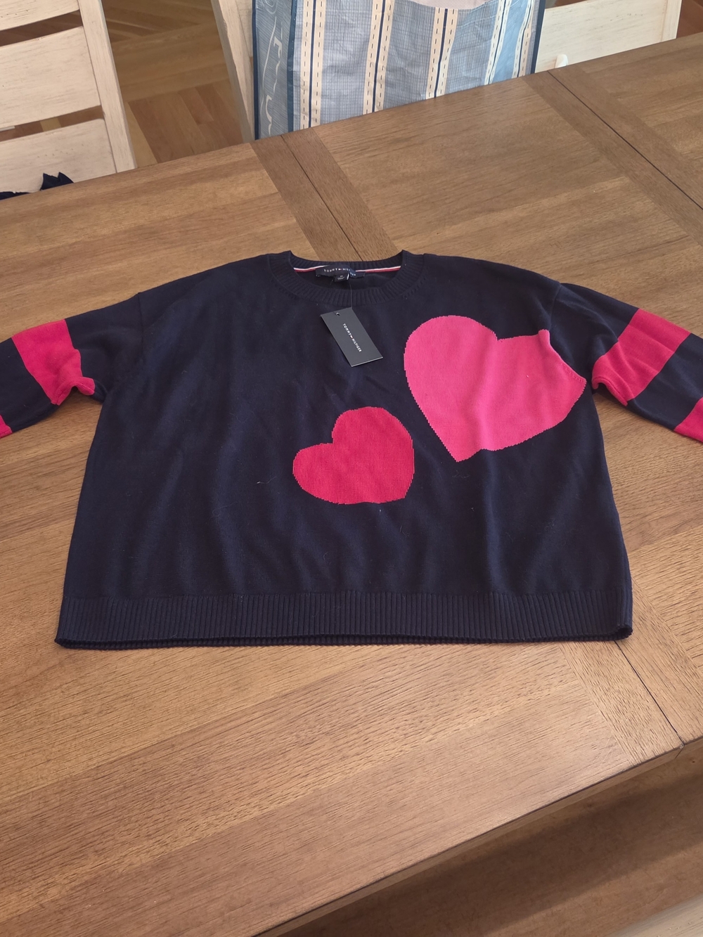 Nwt Tommy Hilfiger Colorblock Crewneck Sweater